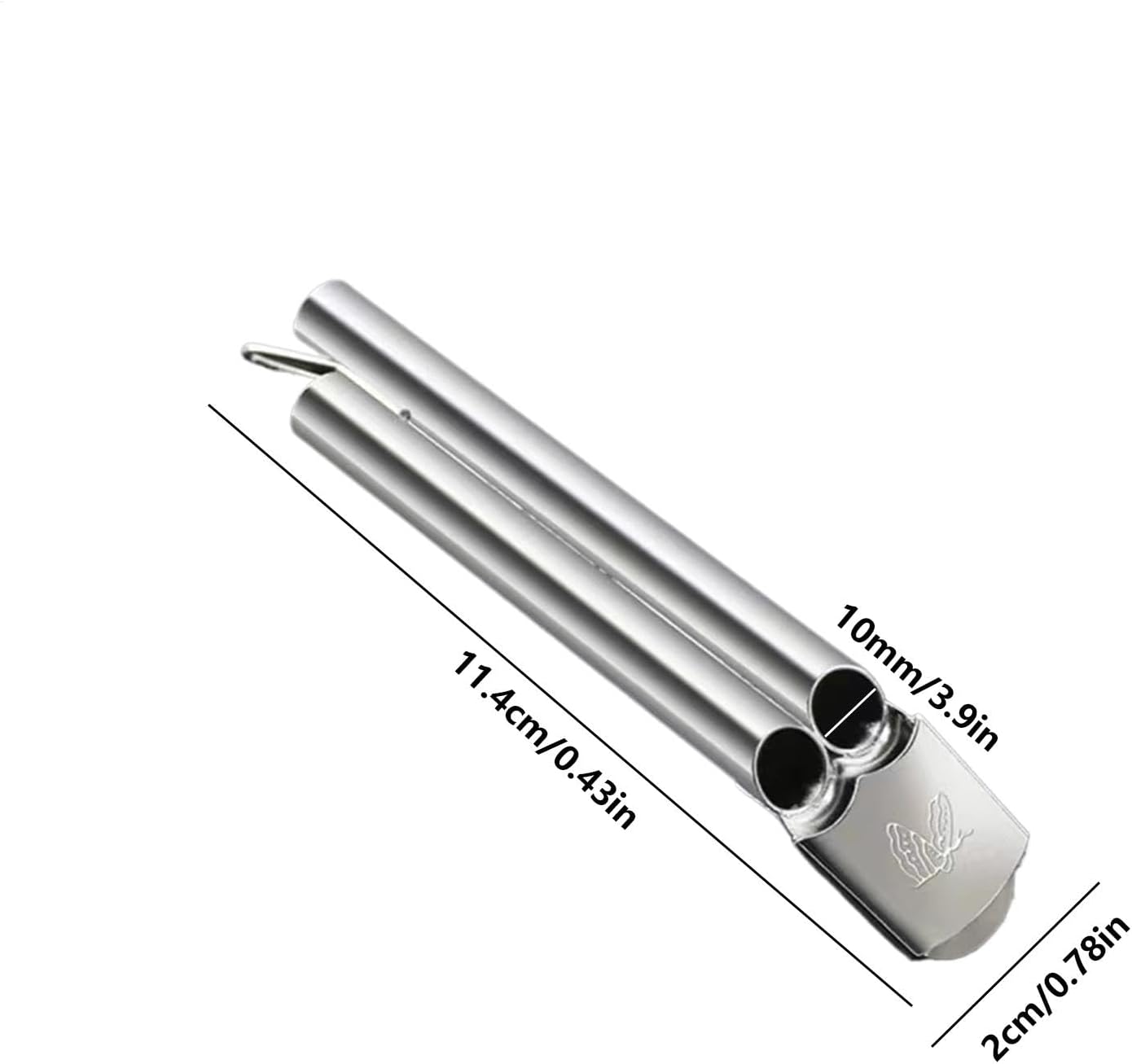 Générique Loud doppio tubo Whistle, Lifeguard Safety Whistle, 3,9 x 0,78 in Survival Tool, High-Volume Sound for Outdoor Camping, Hiking, Hunting, Boating, Essential Safety Supply