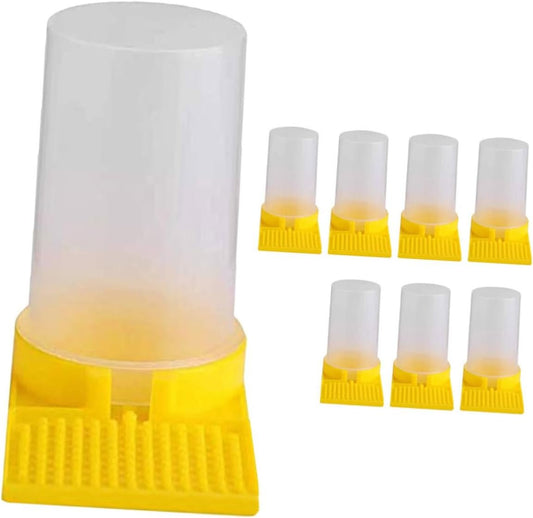 Totority 8pcs Bee Water Feeder Cups Durable Beekeeping Tool for Easy Feeding Convenient Watering Station for