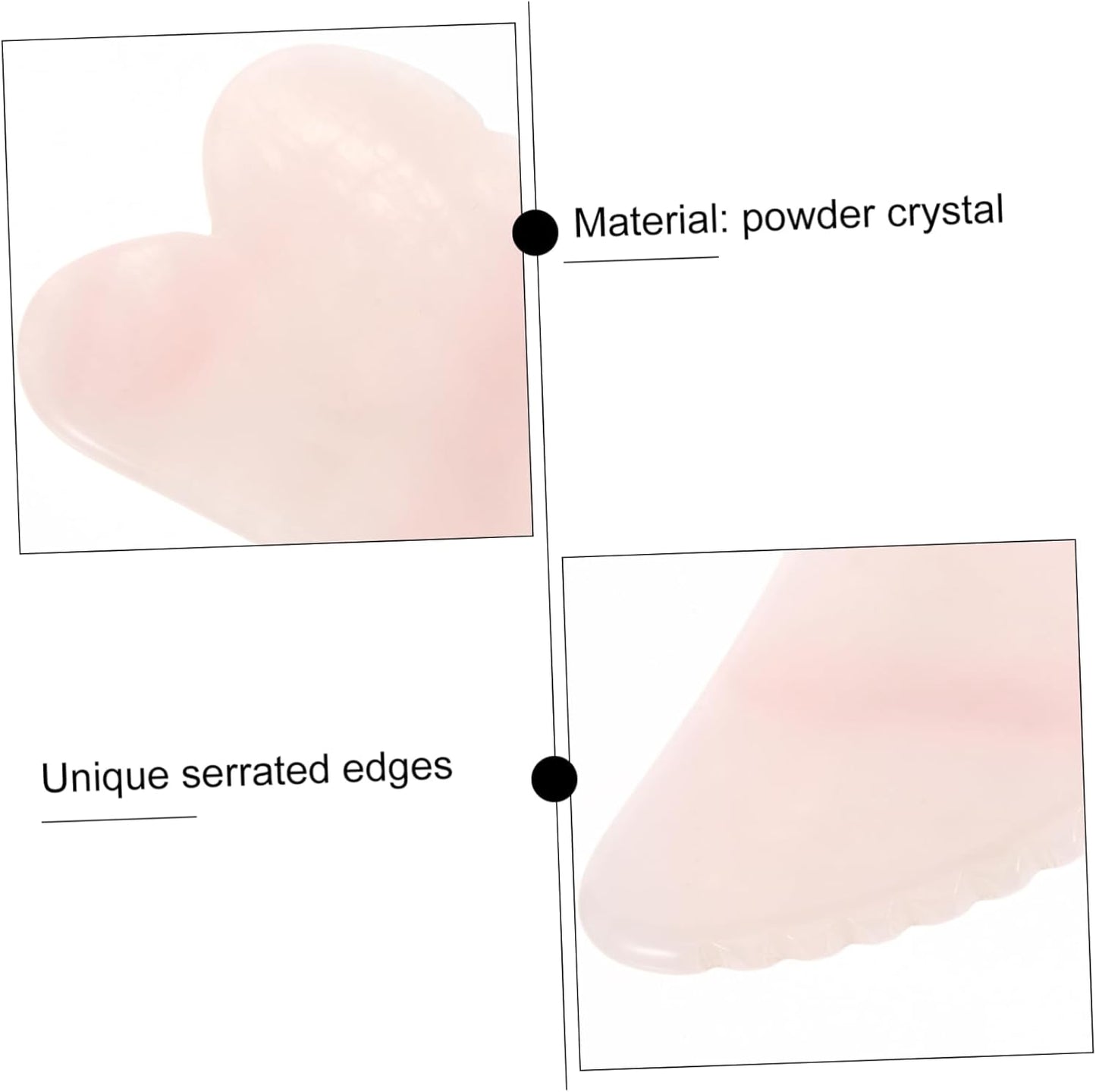 COLLBATH 1Pc Pink Crystal Massage Board Relief Scraping Tool for Facial and Eye Treatment Enhances Circulation Reduces Swelling Easy to Use for Aging and Self Care