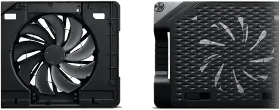 Cooler Master ErgoStand III - Ergonomic Laptop Cooling Stand, 6 Adjustable Height Settings, 230mm Ultra Silent Fan with Speed Control, Metallic Mesh Plate - Supports Laptops & Tablets Up to 17"