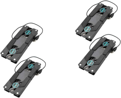 Hoement 2sets Lightweight Laptop Cooling Pad Dual Fans Laptop Cooler Anti-Slip and Quiet for Business 2pcs*2