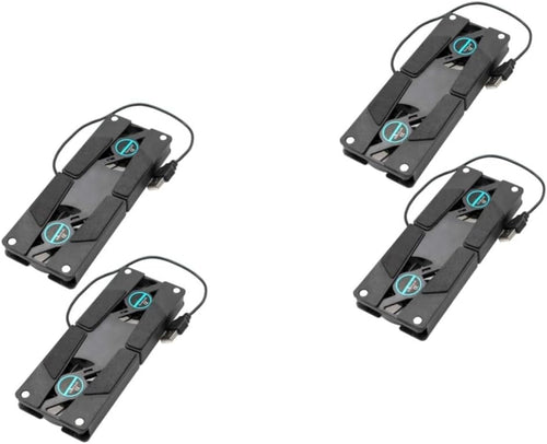 Hoement 2sets Lightweight Laptop Cooling Pad Dual Fans Laptop Cooler Anti-Slip and Quiet for Business 2pcs*2