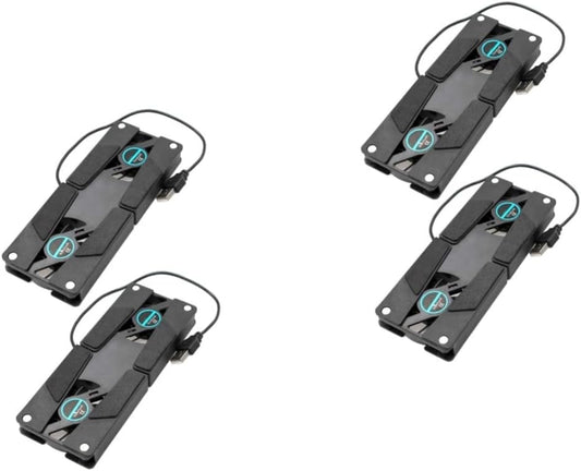 Hoement 2sets Lightweight Laptop Cooling Pad Dual Fans Laptop Cooler Anti-Slip and Quiet for Business 2pcs*2