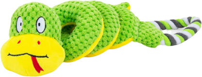 Ungtyb Dog Chew Toys, Interactive Tug of War Plush Toy, Crinkle Teething Animal, Durable Puppy Pet Supplies for Small Dogs, Indoor & Outdoor Play, Foster Lasting Memories, 15.75in