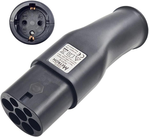 Metron AC01 Type 2 Adaptor to Schuko Reliable on Any Wallbox Thanks to Start and Stop Electronics