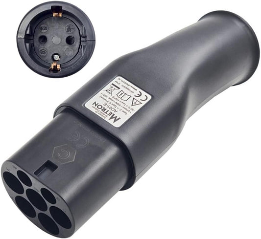 Metron AC01 Type 2 Adaptor to Schuko Reliable on Any Wallbox Thanks to Start and Stop Electronics