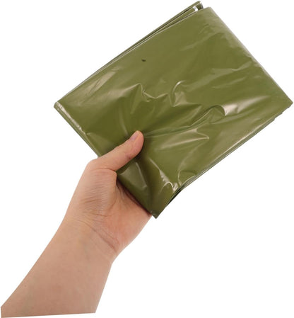 Happyyami 4pcs Survival Blanket Tent Windproof Emergency Tarp Warm Camping Accessory