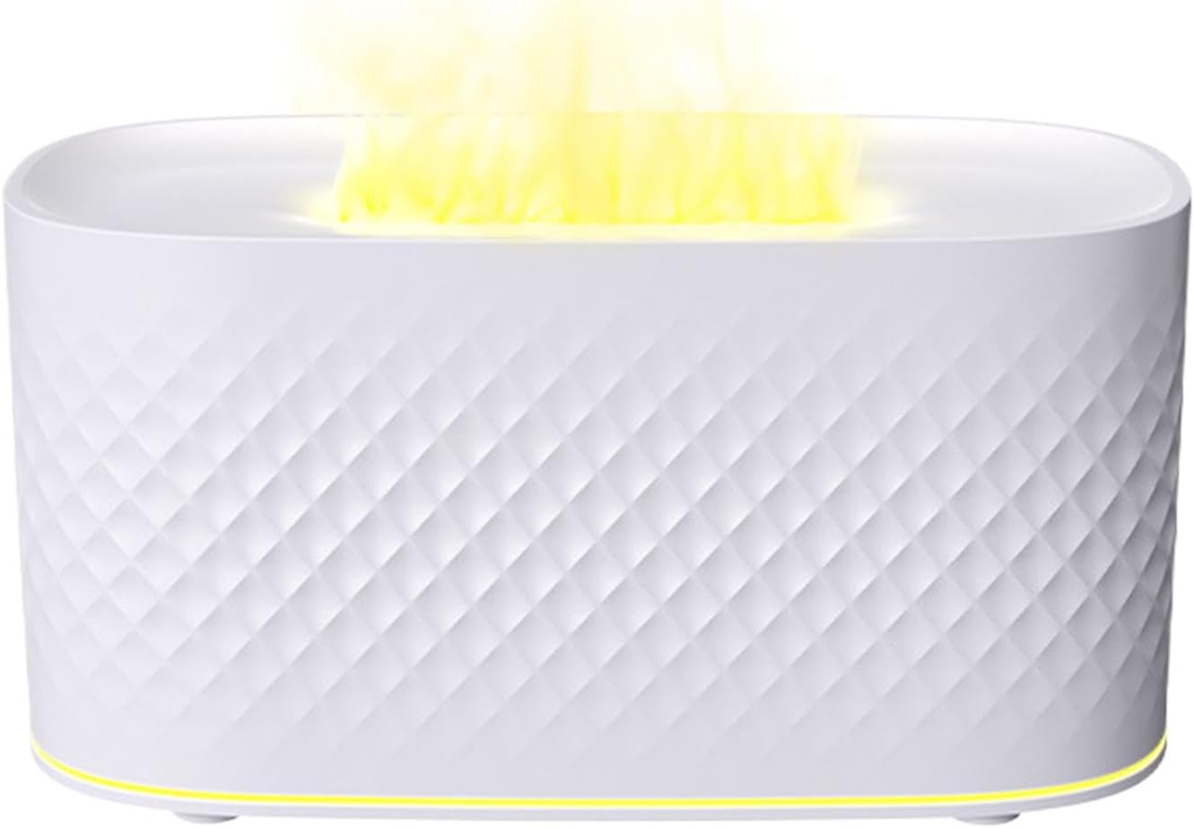 Flame Air Diffuser | Flame Humidifier with Auto Shut-off and USB Charging, 2 Spray Modes Aroma Fire Pit Diffuser Humidifier Flexible Humidity Control Diffuser for