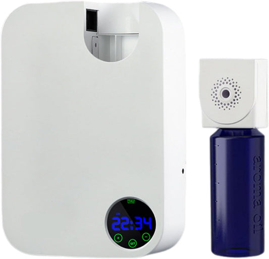 Smart Essential Oil Diffuser, Cool Mist WiFi Scent Air Machine with App Control&Timer, Covering 100-500M³, 150ml Commercial Air Diffuser Machine, Can Be Connected to HVAC System White