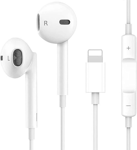 Wired Earbuds Headphones for iPhone, Hi-Res Extra Bass Earphones, HiFi-Audio Stereo Noise Isolating with Mic+Volume Control Compatible with iPhone 14/14 Pro Max/13/12 Mini/SE/11/X/XS Max/XR/8/7 Plus