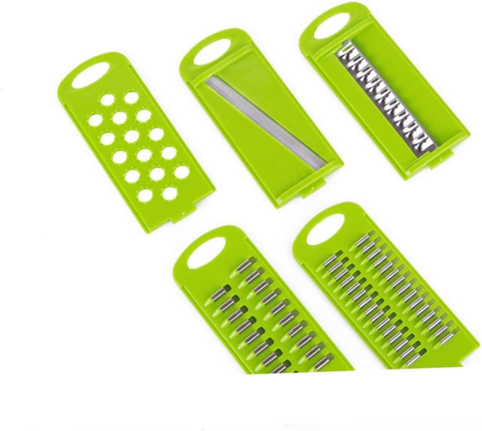 PRETYZOOM Multifunctional Vegetable Slicer Peeler Grater with Blades Kitchen Tool for Efficient Vegetable Shredding Easy Salad Prep and Food Chopping