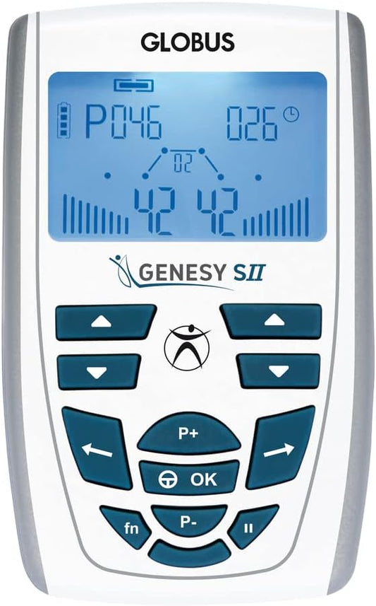 GLOBUS | Genesy S2 2 Channel Electrostimulator, 60 Physiotherapy Programs