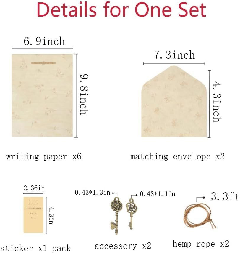 78 Pcs Stationary Writing Paper and Envelopes Set, 36 Sheet Floral Letter Paper 12 Pcs Matching Envelopes Fresh Flower Stationery Lined Writing Paper for Girls Office School Supplies 6 Styles