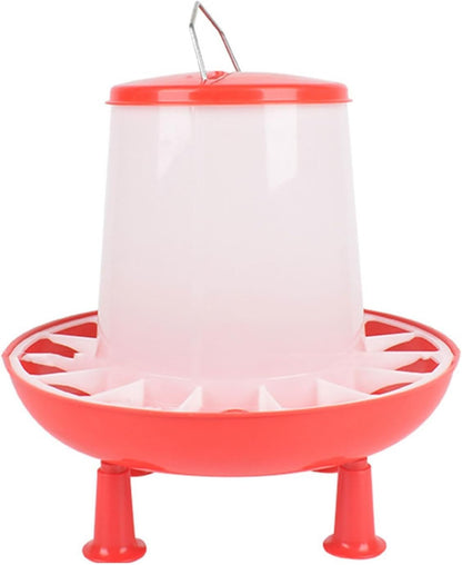 YS0911 Chick Waterer Kits for Chick HenQuail Hanging Poultry Waterer Fountain Large Capacity Water Bowl for Outdoor Farm Coops Chicken Watering Supplies, 3L