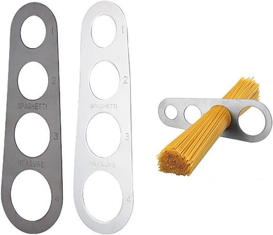 Pasta Spaghetti Measurer Tool, 2PCS Stainless Steel Pasta Portion Control Gadgets Noodle Portion Measure Kitchen Cooking Tool
