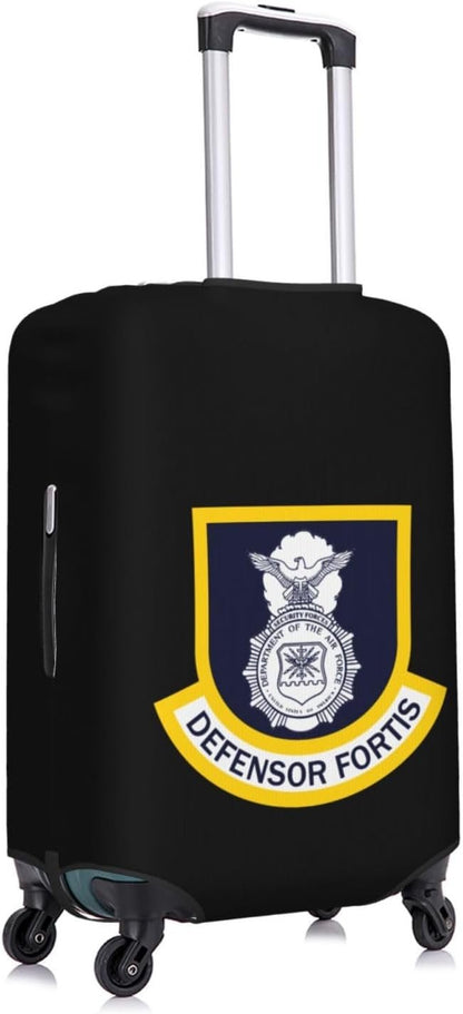 CRJSNYEAG USAF Security Forces Luggage cover Protective cover Anti-scratch luggage cover Fits 18-32 inch luggage, Black, X-Large
