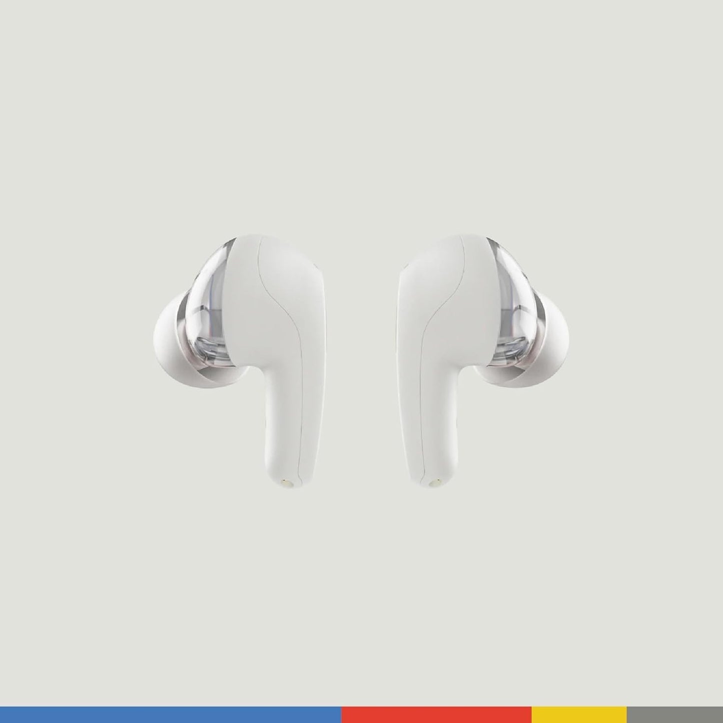 Skullcandy Rail In-Ear Wireless Earbuds, 42 Hr Battery, Skull-iQ, Alexa Enabled, Microphone, Works with iPhone Android and Bluetooth Devices - Bone/Orange Glow