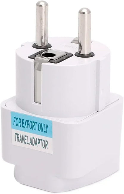 Universal Travel Plug - Power Adapter for UK, USA, EU, AU to Spain, Portugal, Germany, Switzerland, Korea, Denmark, Finland, Norway, Poland, France, Greece