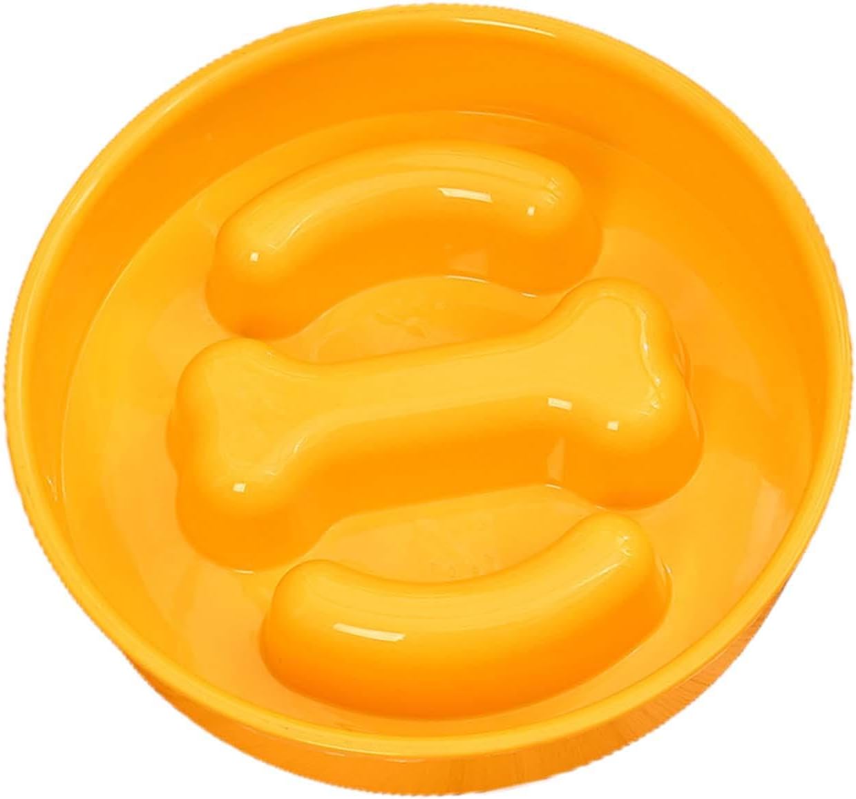 Vbnuyhim Ciotola lenta per gatti, irrigazione e alimentazione lenta, anti-soffocamento, per animali domestici, base antiscivolo, per mangiare sano, per pollo a dadini, manzo a scatti