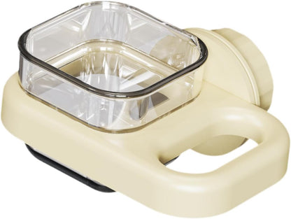 Ｂｅｓｇａ Parakeet Food Dish Feeder Bowl Stable Watering Supplies Portable Bird Feeding Dish Cup Bird Waterer for Parrot Yard Balcony, White