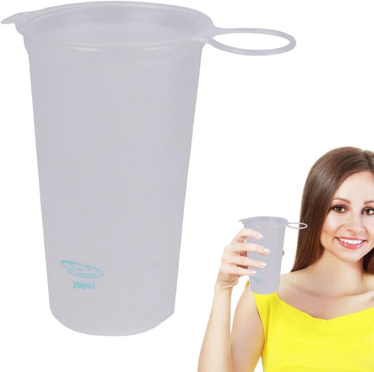 Water Bottle for Running, Travel Water Bottle - 200ml Soft Folding Drink with Outdoor Drinking Cup Reusable Outdoor Drinking Cup for Running, Hiking, Ra