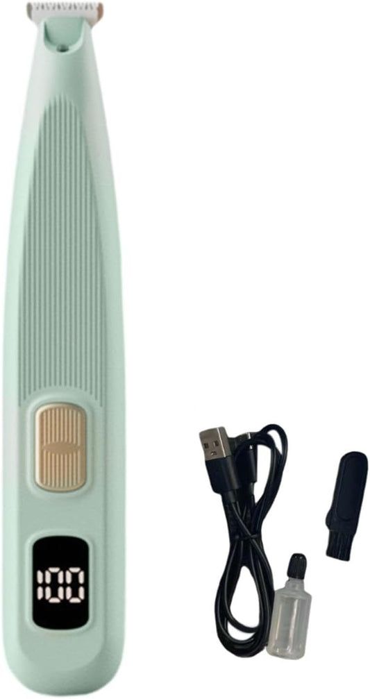 kowaku Trimmer Elettrico per la Cura degli Animali, attrezzo Versatile per toelettatura, Verde