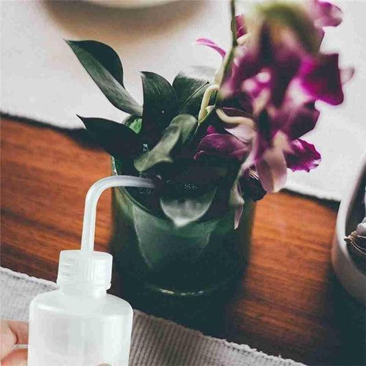 Practical ProcessedWatering Bottle Squeeze Watering Can Plant Flower Watering Tools 250Ml Squeeze Bottle with Narrow Curved Nozzle