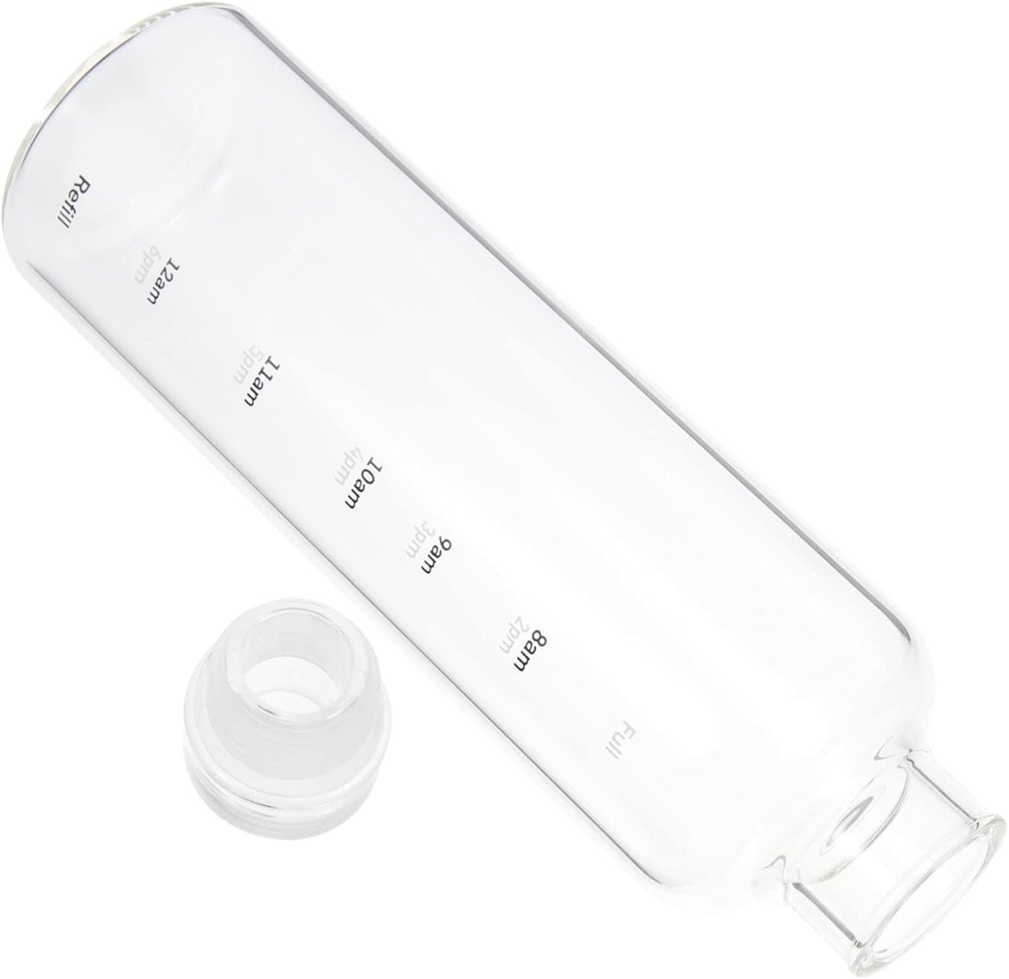 ARTSEWPLY Portable Water Bottle with Drinking Cup for Juice Milk and Iced for Camping Yoga Fitness and Outdoor Activities