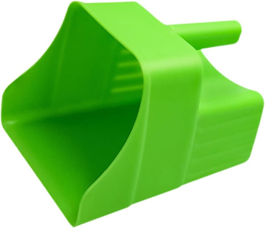Milageto Reusable Stackable Feed Scoop with Grip Enclosed Feed Scoop Animal Feed Scooper for Feeding Supplies Ranchers Horse Livestock