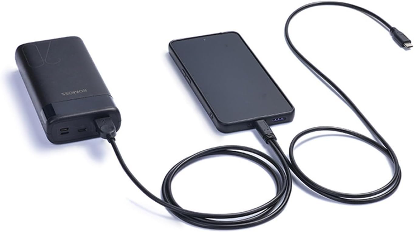 Type C Adapter and Charging Cable with IC Sound Card for Live Streaming and Charging Simultaneously On Devices