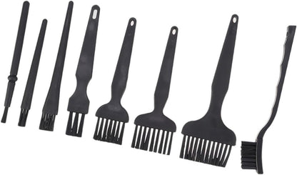 Minkissy 3sets Static Brush for Computer Keyboard Ergonomic Handle Design Easy to Use Washable Storage-Friendly Essential Cleaning Tool 8pcs*3