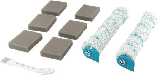 Cleaning Essentials Leifheit Aqua PowerVac Accessory Set with Removable Roller Brushes and Sponge Filters