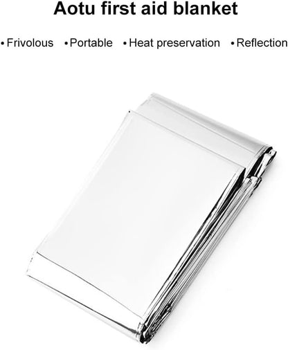 Moanyt Emergency Tent with Sleeping Bag, Emergency Blanket, Thermal Survival Shelter for Camping, Hiking, Outdoor Activities