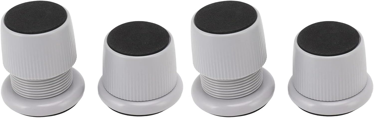 Tomotato 4 Pieces Height Adjustable Legs, 40 mm Height Adjustable Furniture Riser, 0-25 mm, Wear-resistant, Non-Slip, Furniture Legs for Table, Chair, Sofa(Grey)