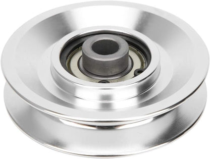 Heavy Duty Groove Wheel Fitness Equipment Accessories Stainless Steel Swivel Pulley Pulley Strength Training, Aluminium Alloy Pulley, for Gym Accessories Home(80mm in Diameter)