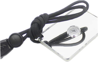 Happyyami Survival Emergency Mirror Signal Function Outdoor Retroreflector for Camping Marine