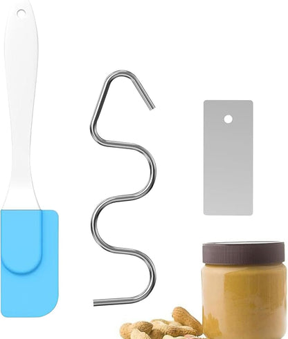 Teksome Mescolatore per burro di noci, strumenti per mescolare marmellate in acciaio inox, utensile da forno antiruggine con spatola, gadget da cucina per impasto, yogurt, salse e altro ancora