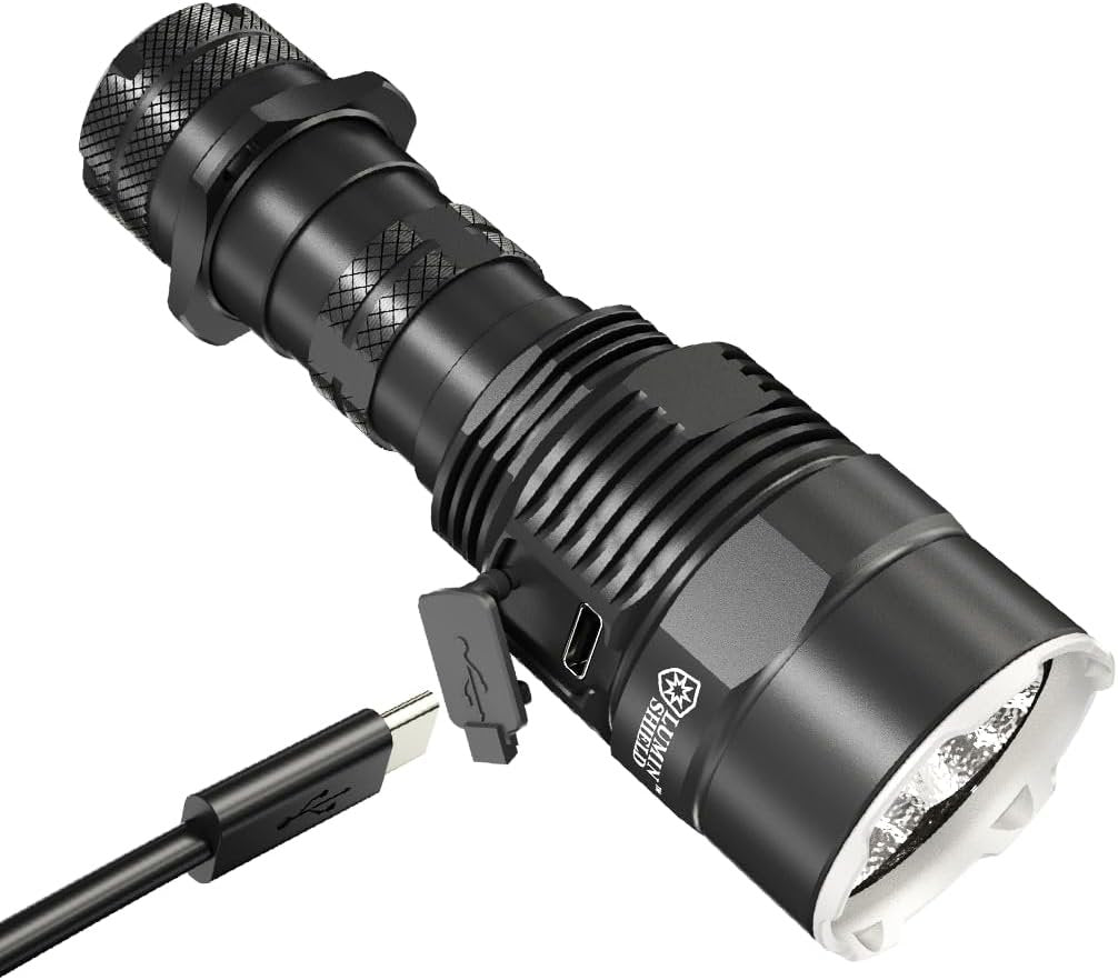 Nitecore TM9K Pro 9900 Lumen High Lumen Tactical Flashlight Sticker, Fast-Charging USB-C for Search and Rescue
