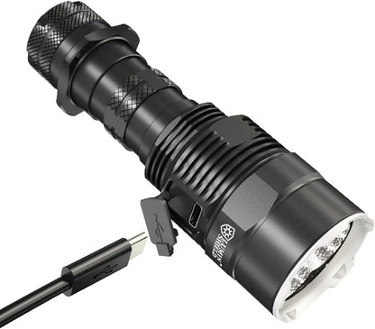 Nitecore TM9K Pro 9900 Lumen High Lumen Tactical Flashlight Sticker, Fast-Charging USB-C for Search and Rescue