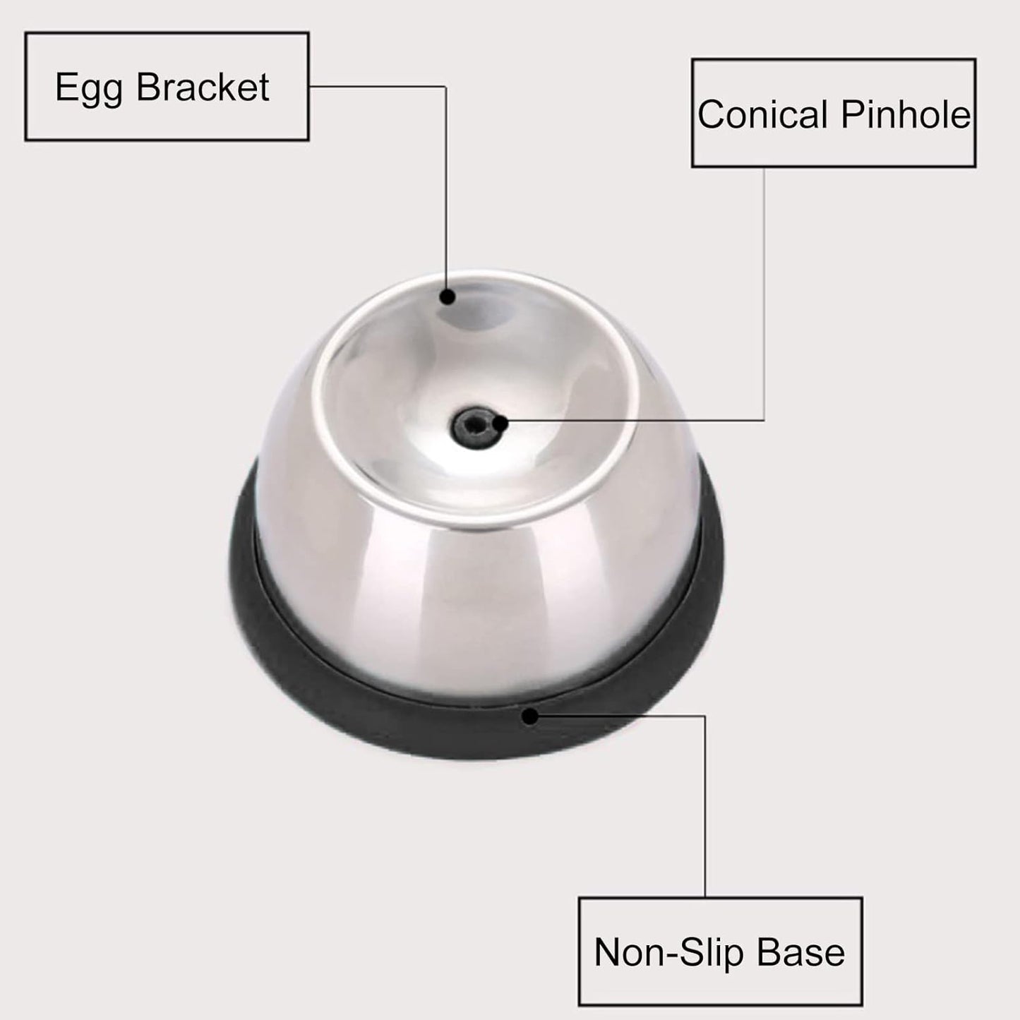 Boiled Egg Piercer | Stainless Steel Egg Piercer Peeler - Stainless Steel Shell Egg Poker Peeler, Fast Egg Piercing Tool to Easily Peel Eggs, Kitchen Gadgets Puchen