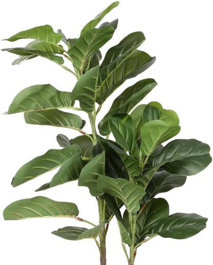 Lambu 100cm Artificial Plants Tree, Artificial Tree Fake Tree Tall Faux Trees Indoor Fake Plants, Lifelike Green Fake Potted Tree for Home Office Warehouse Decor Indoor Outdoor