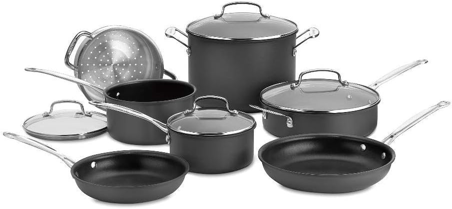 Cuisinart 66-11 Chef's Classic Nonstick Hard-Anodized 11-Piece Cookware Set