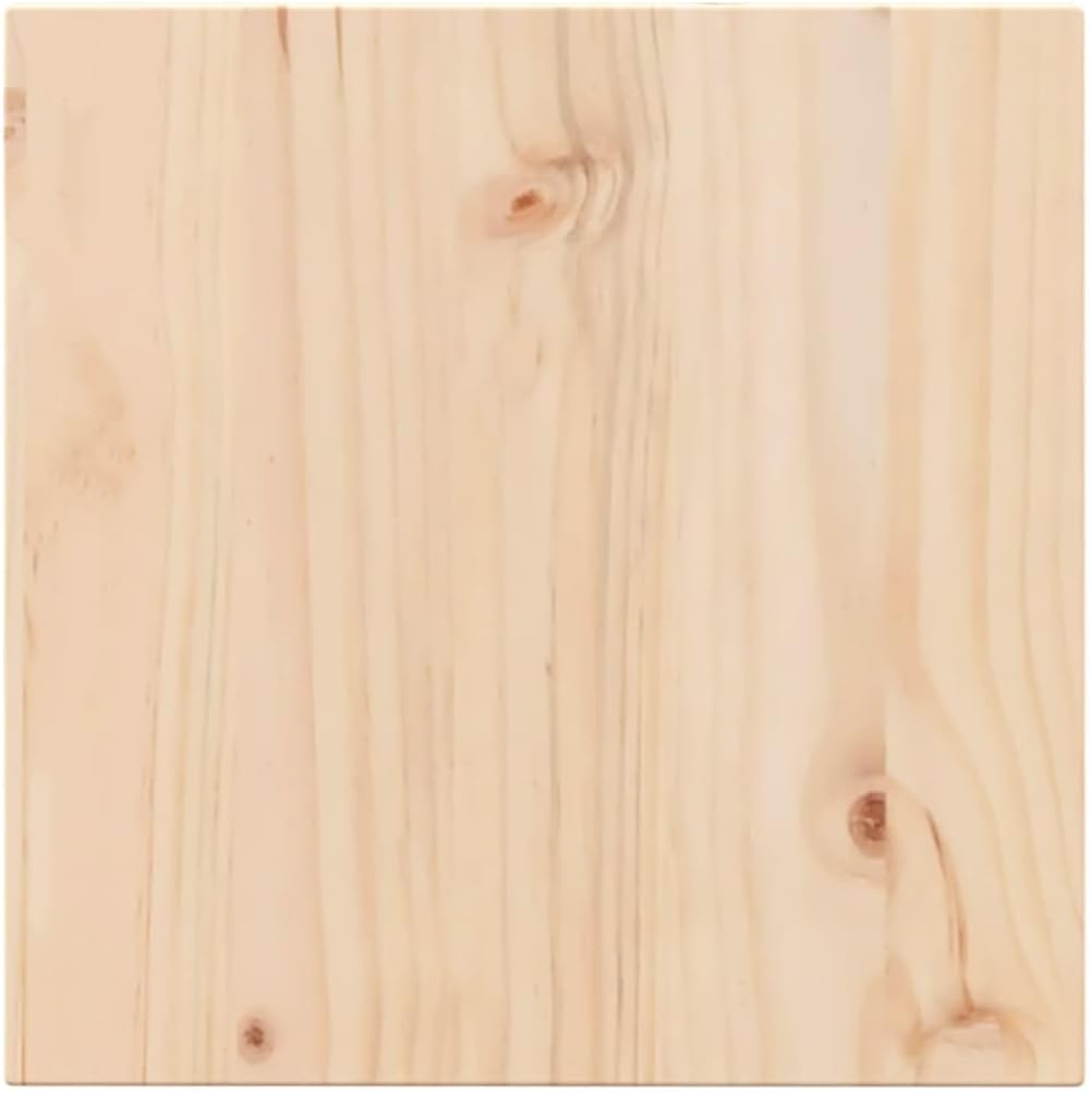 Replacement Dining Table Top, 50 x 50 x 1,7 cm, Square Coffee Tavolo, Tavolo da ristorante, uso commerciale, solido legno di pino, marrone, ideale per cenare Rooms and Cafes