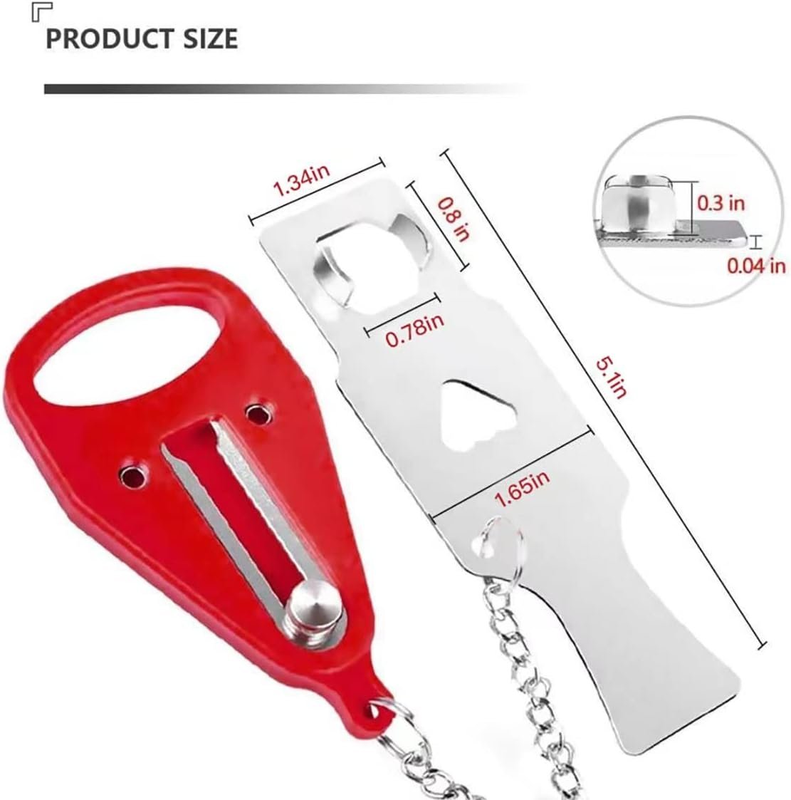 Portable Door Lock for Home and Travel Safety, Travel Lock, Airbnb Lock, Childproof Security Lock, Suitable for Home, Hotel, Living Security Device (Portable Lock 1.0, 1, Count)