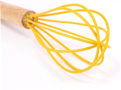 PHENOFICE 2 Pcs Baking Tools Wire Egg Mixer Automatic Wiper Blenders Dash Egg Cooker Whisk Mixer Sieve Yolk Tool for Egg Kneading Bamboo