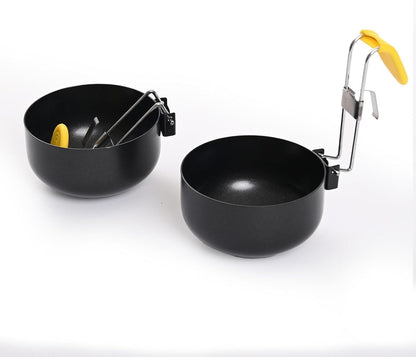 FLCPJGV 4x Cuociuova in Camicia, Cuociuova, Utensile Antiaderente, Portauova, Gadget Da Cucina, Dispositivo per Bollire Le Uova, Gadget Da Cucina, Supporto Pe