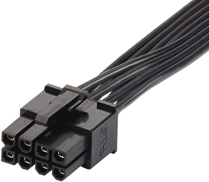 J&D PCIe 6 Pin to PCIe 8 Pin Power Adapter Cable (2 Pack), PCI Express 6 pin to 8 pin Adapter Power Cable, 12 inch