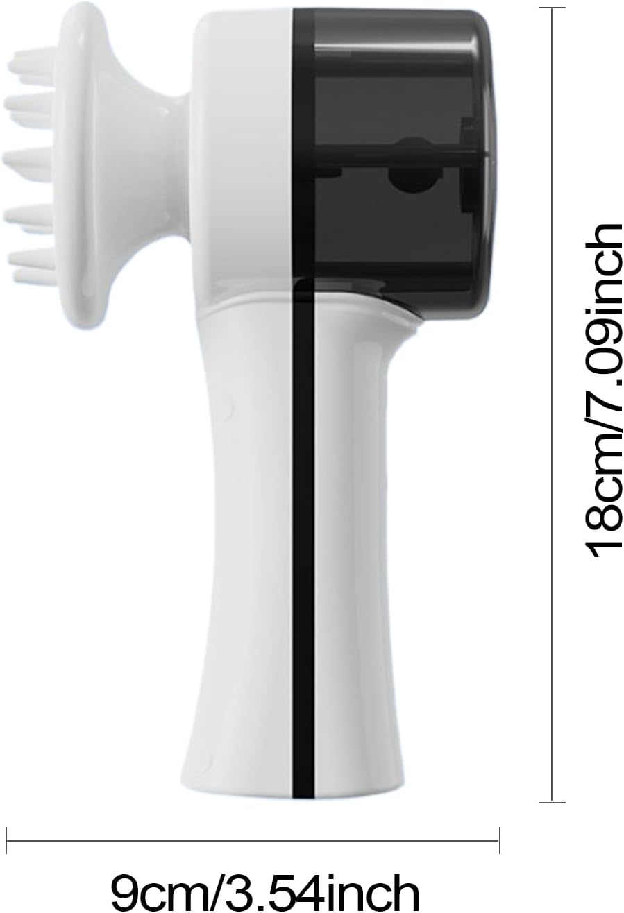 Dog Bath Brush, Foaming Massage Comb, Fast Charging, Compact Design Automatic Washable for Shower or Bathtub Use, Dog Grooming and Bathing, 7.09x3.54x2.76 Inches