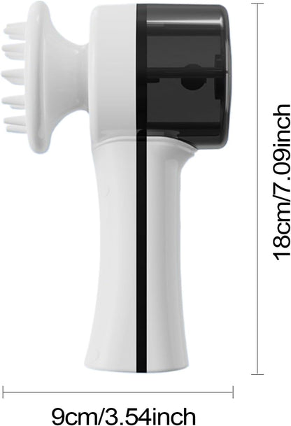 Dog Bath Brush, Foaming Massage Comb, Fast Charging, Compact Design Automatic Washable for Shower or Bathtub Use, Dog Grooming and Bathing, 7.09x3.54x2.76 Inches