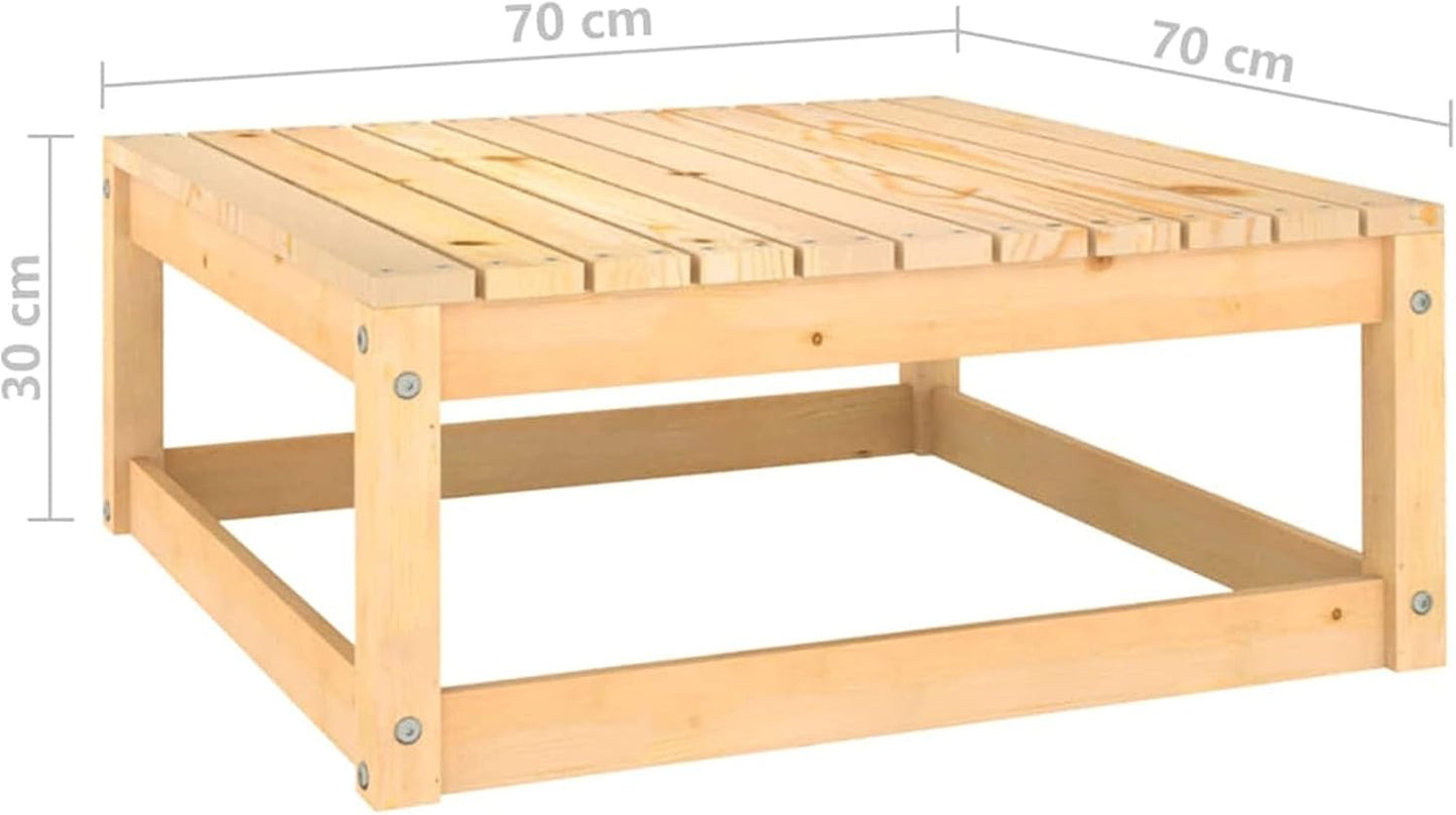 Homgoday Set Divani da Giardino 3 pz in Legno Massello di Pino, Lettini Prendisole, Divano Letto Mobili, Lettini da Giardino, Lettino da Piscina Esterno Piscina No
